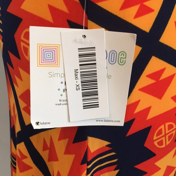 NWT LuLaRoe Aztec Geometric Pattern Maxi Skirt XS - Picture 5 of 5